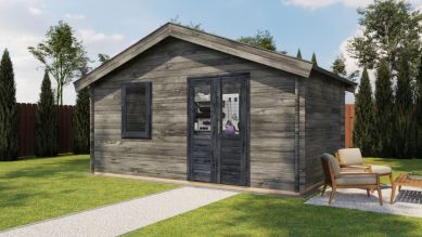 Lugarde Select Blokhut Wolfheze 500x300cm - Keteldruk Grijs