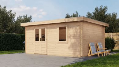 Lugarde Select Blokhut Duiven 500x400cm - Onbehandeld