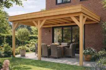 Aanbouw veranda Sublime plat dak - 500 x 400 cm