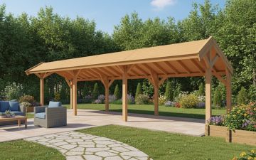 Buitenverblijf Sublime Kapschuur - 1000 x 250 cm