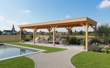 Buitenverblijf Sublime Plat dak - 1000 x 300 cm