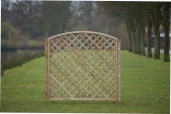Trellis diagonaal met tooglijst H180xB180 cm