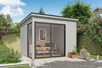 Tuinhuis Julia 295x295 cm - Platinum Grey gecoat