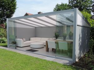 Profiline terrasoverkapping - vrijstaand - 500x250 cm - polycarbonaat dak