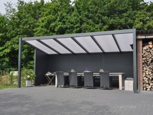 Profiline terrasoverkapping - vrijstaand - 700x300 cm - polycarbonaat dak