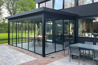 Verasol Novara aluminium veranda 600x300 cm Optisch vlak glasdak
