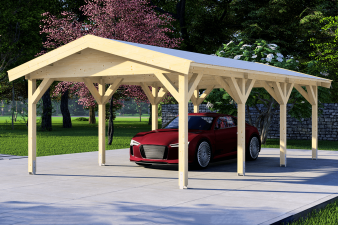 Carport 400x700 cm zadeldak