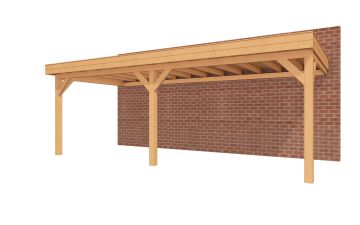 Aanbouw veranda Sublime plat dak - 700 x 300 cm