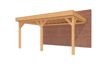 Aanbouw veranda Sublime plat dak - 500 x 350 cm