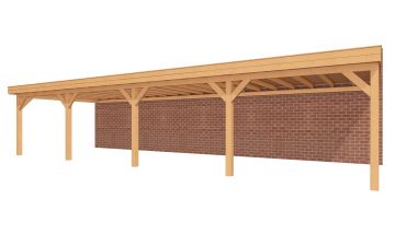 Aanbouw veranda Sublime plat dak - 1200 x 400 cm