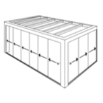 Aluminium schuifpui 3 rails incl. 24 mm isoglas