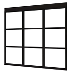 Douglas steellook glaswand Trio 2980 x 2300