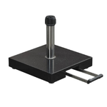 Einstein granieten parasolvoet - 40 kg - black polished