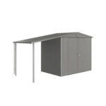 Kwartgrijs metallic B150xD156cm