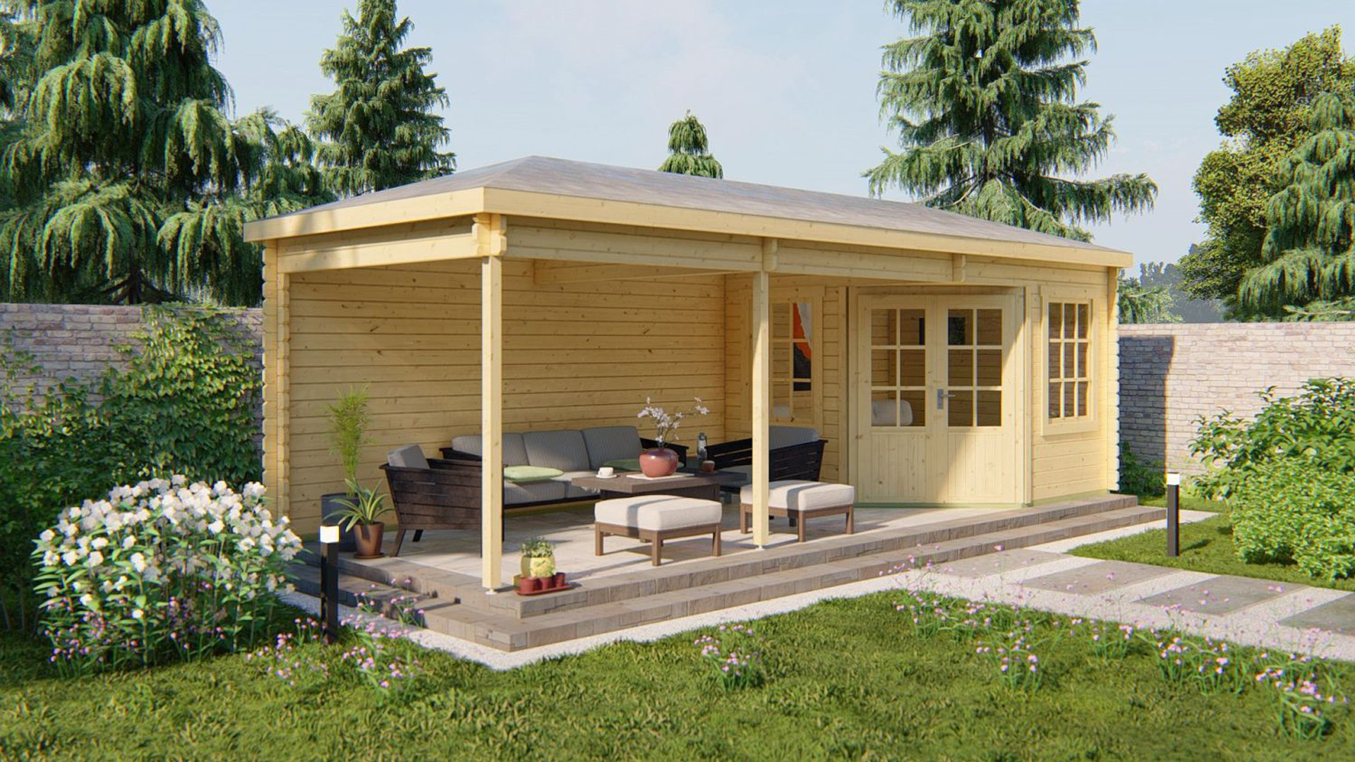 Tuinhuizen met veranda