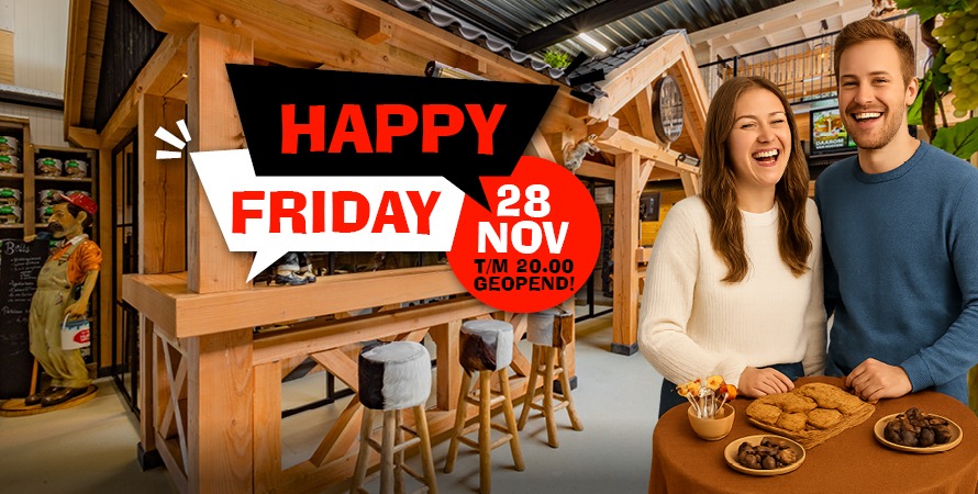 28 november is het Happy Friday! 28 november is het Happy Friday!