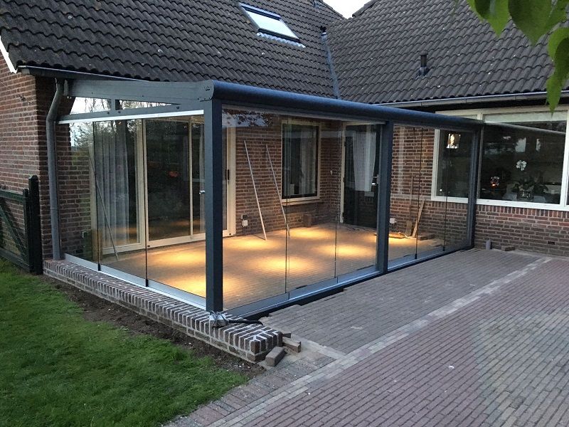 Aluminium Veranda Profiline 591x320 cm Antraciet structuur - Drongelen